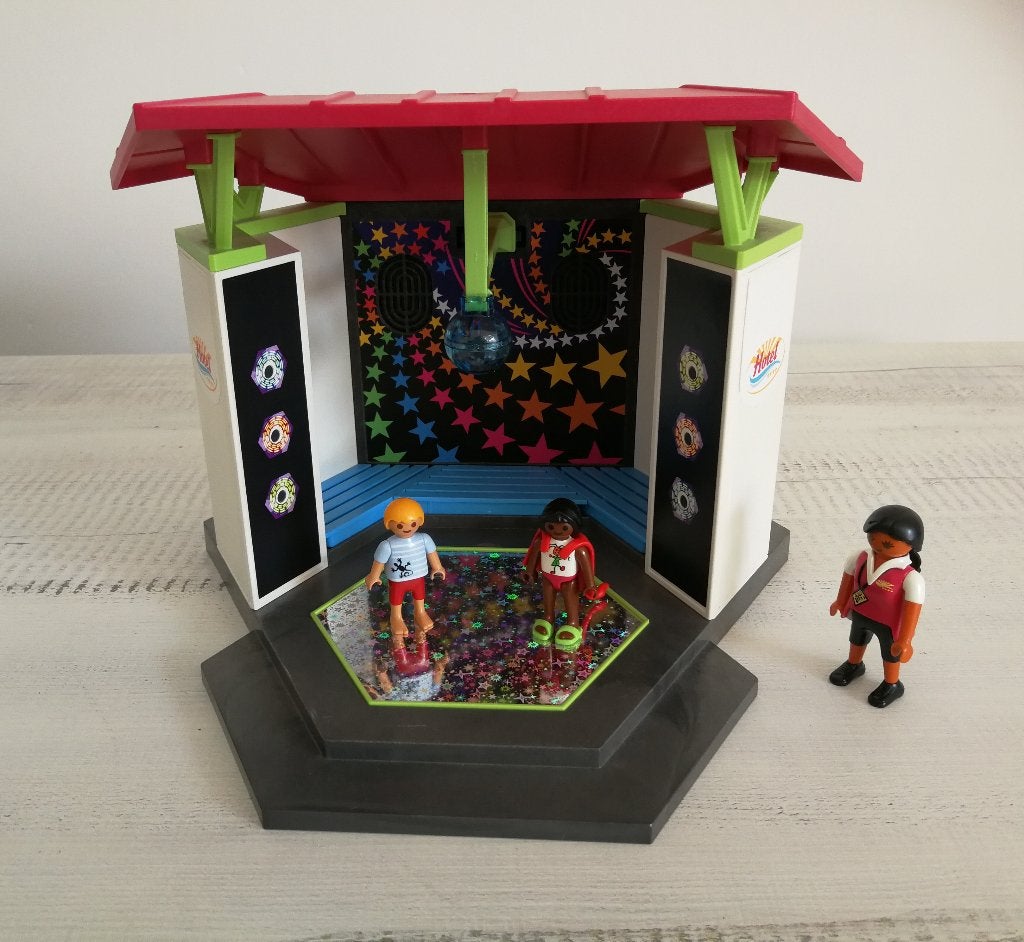 Playmobil 5266:Kinderclub met minidisco, Bâtiment, Comme neuf, Summer fun, Kit complet