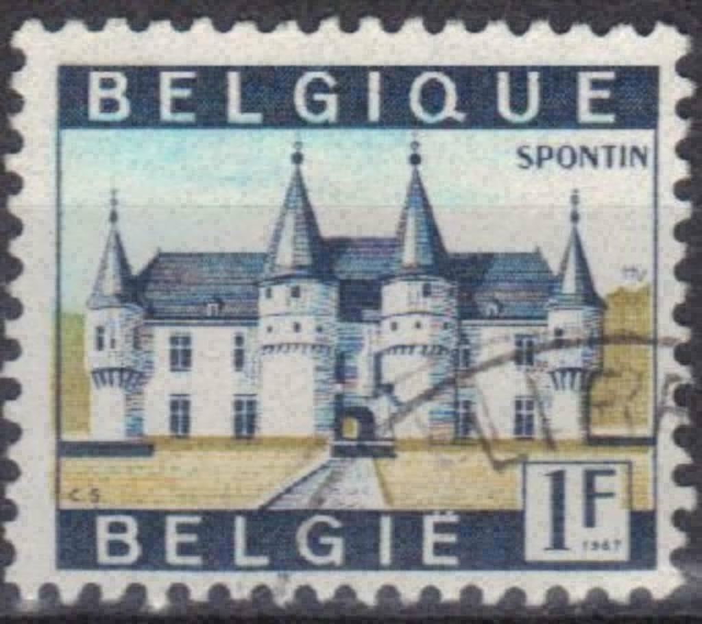 Belgique 1967 - Yvert/OBP 1423 - Tourisme - Spontin (ST), Envoi, Affranchi, Oblitéré