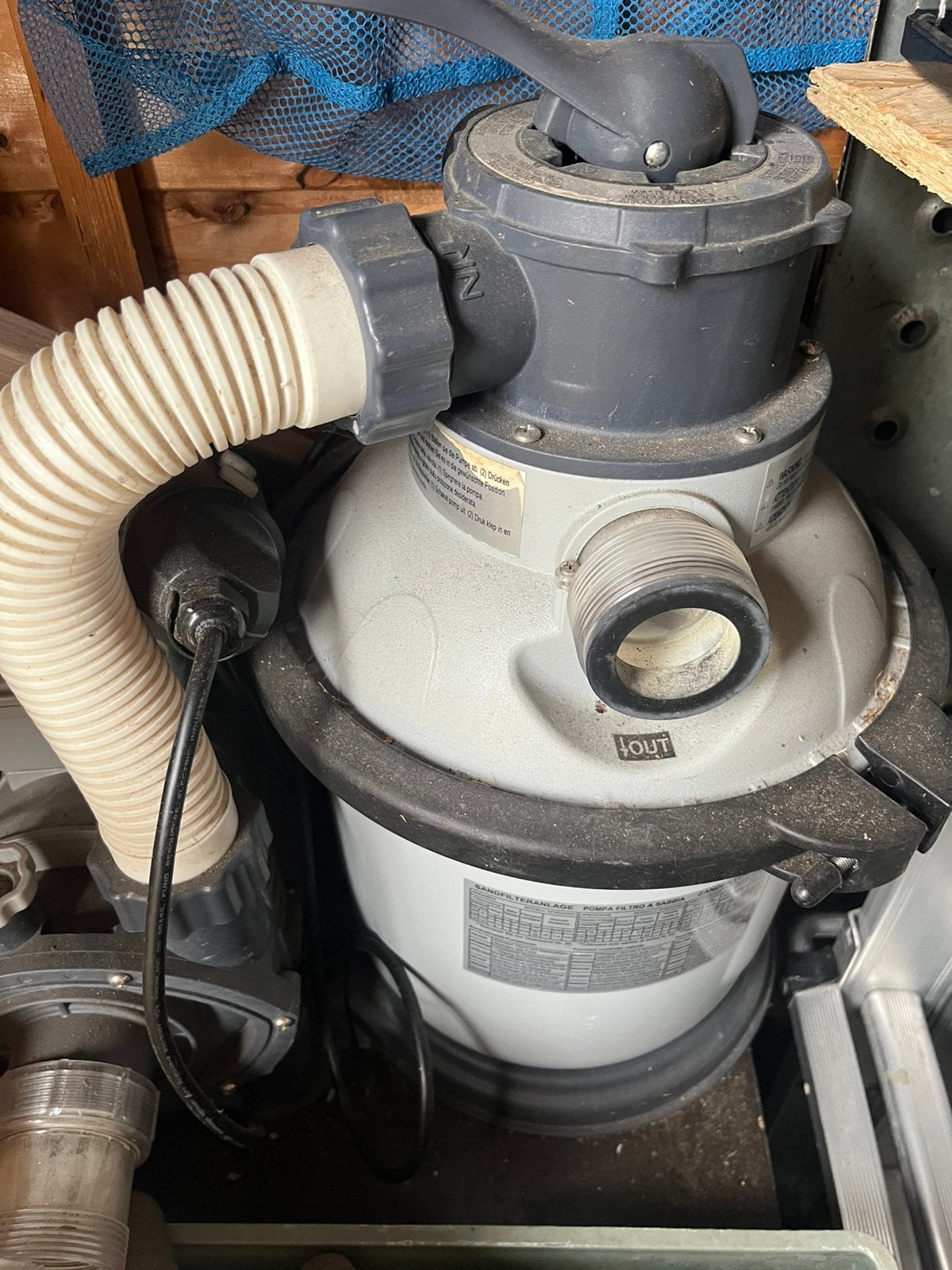 Zandfilter Intex en verwarmingssysteem met panelen, Ophalen, Gebruikt, Verwarming