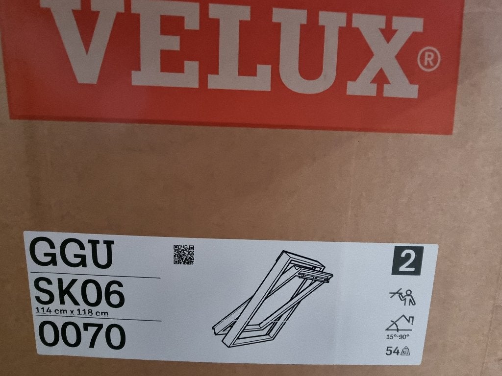 Velux pvc blanc ggu 114118 neuf, Ophalen, 80 tot 120 cm, 80 tot 120 cm, Nieuw