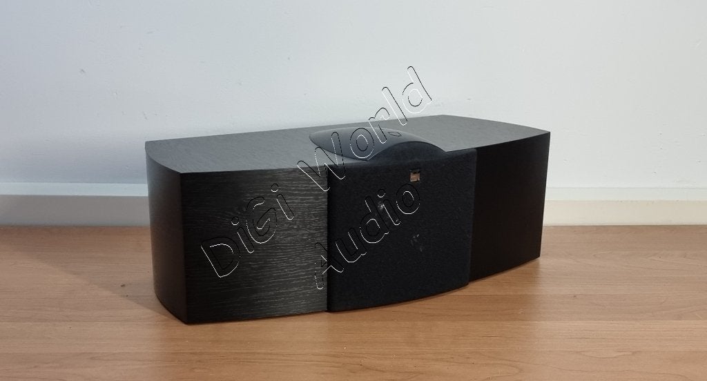 KEF Q6C en élégant frêne noir, TV, Hi-fi & Vidéo, Haut-parleur central, Enlèvement ou Envoi, Bass-reflex, 60 à 120 watts