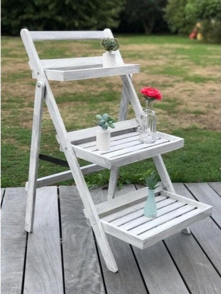 Étagère échelle en bois support décoration plantes, Enlèvement, Échelle