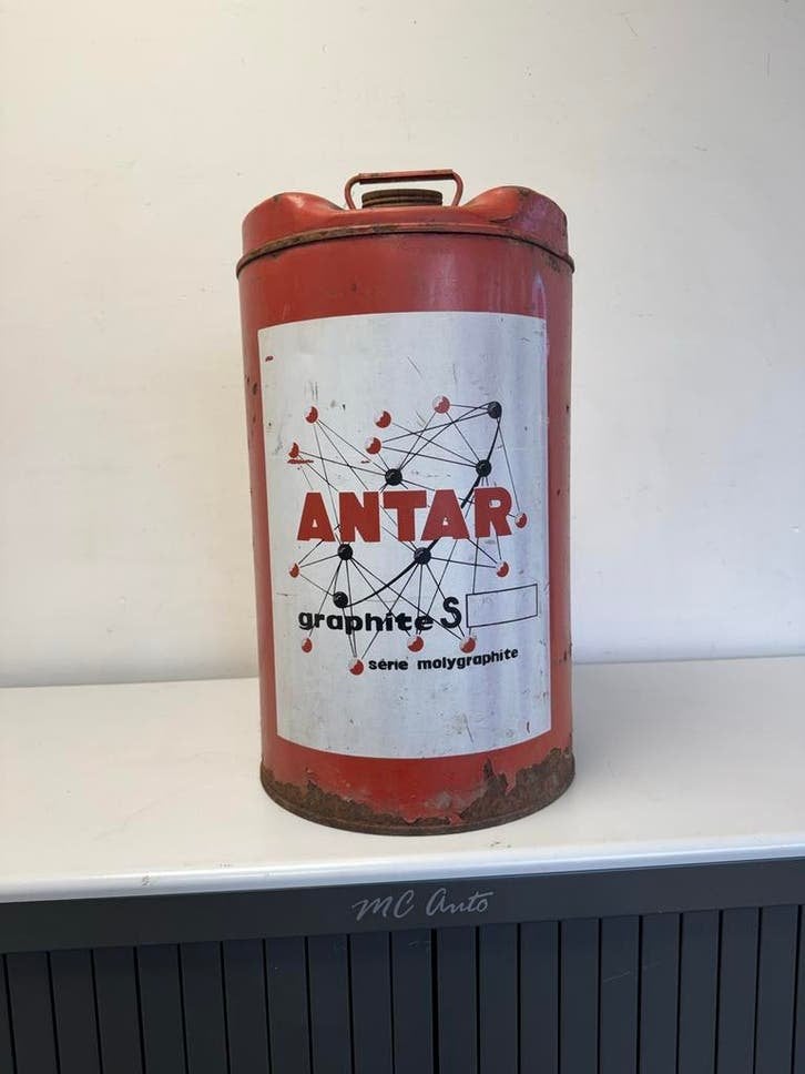 ANTAR groot oud olie blik, Verzamelen