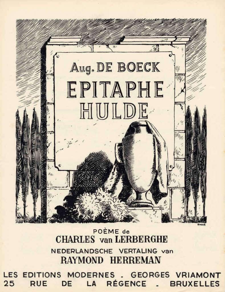 MAGRITTE René - Partition EPITAPHE (1938), Enlèvement ou Envoi, Autres sujets, Édition limitée, Lithographie