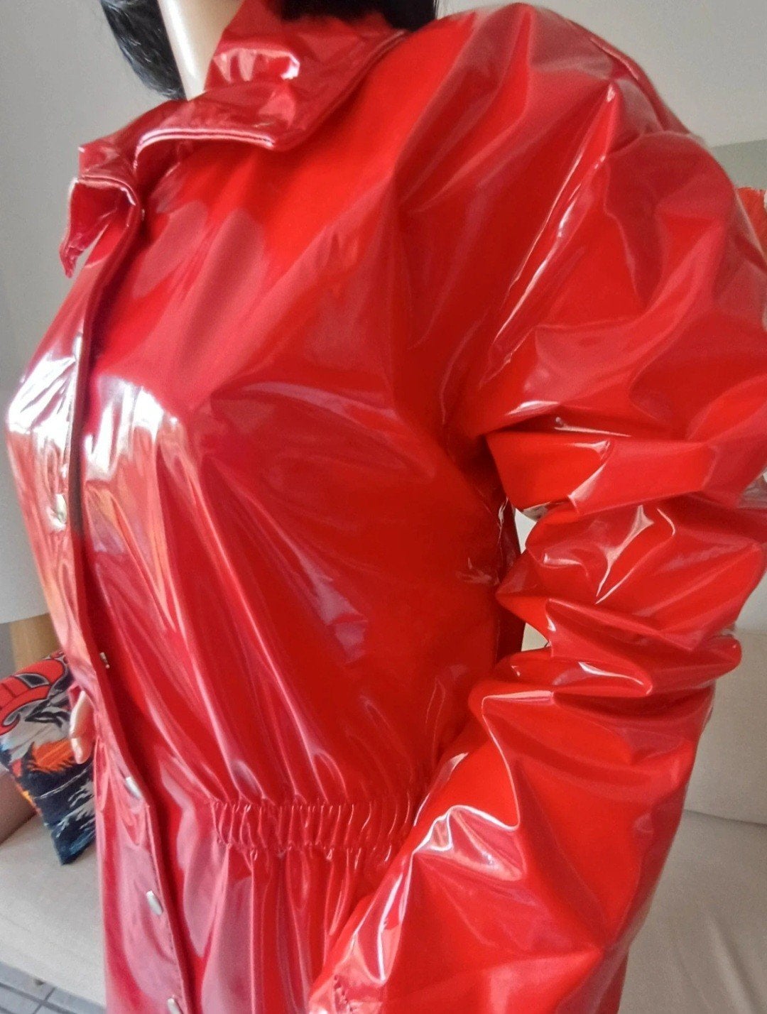 Regenjas lak xl nieuw !, Verzenden, Maat 46/48 (XL) of groter