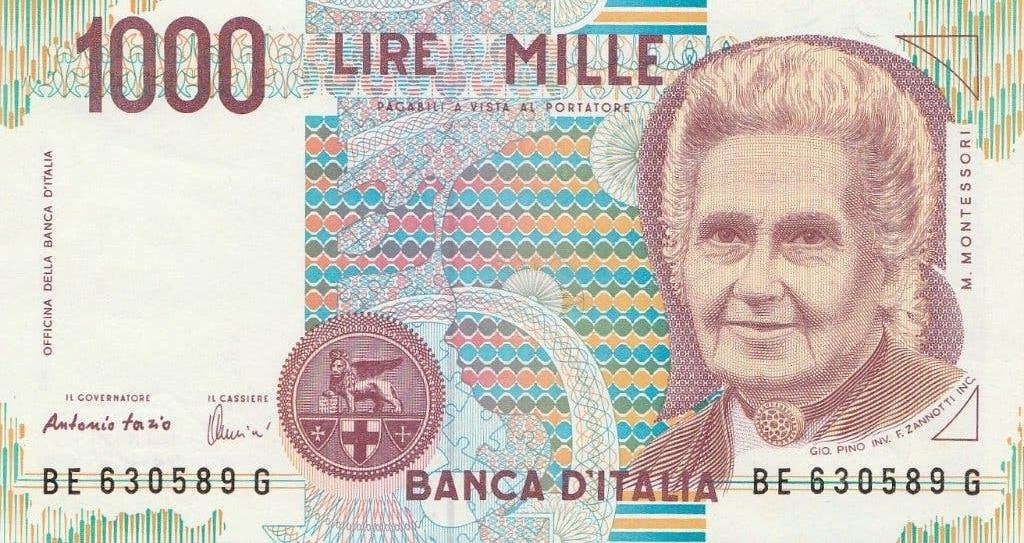1000 lire Italia 1990 unc, Ophalen of Verzenden