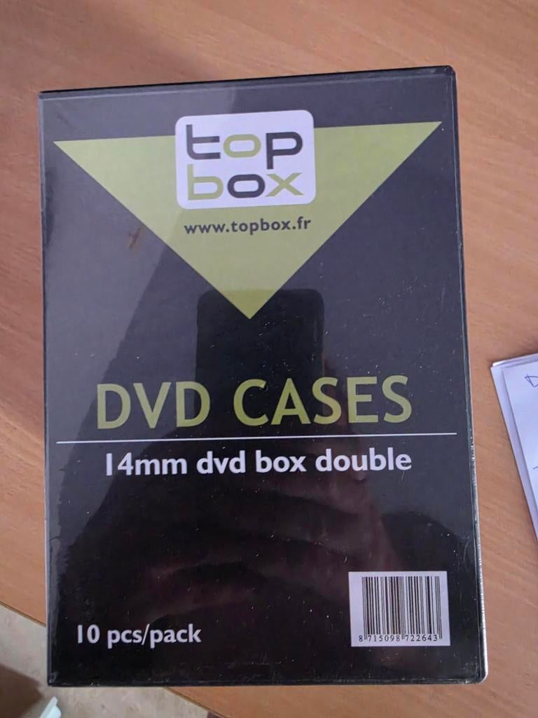 Étui DVD 14 mm double paquet de 10, Informatique & Logiciels, Enlèvement ou Envoi, Dvd