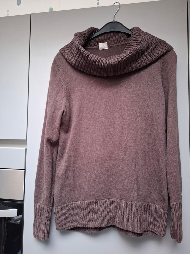 Chocoladebruine damestrui met grote colkraag maat XL Esprit, Ophalen, Maat 46/48 (XL) of groter
