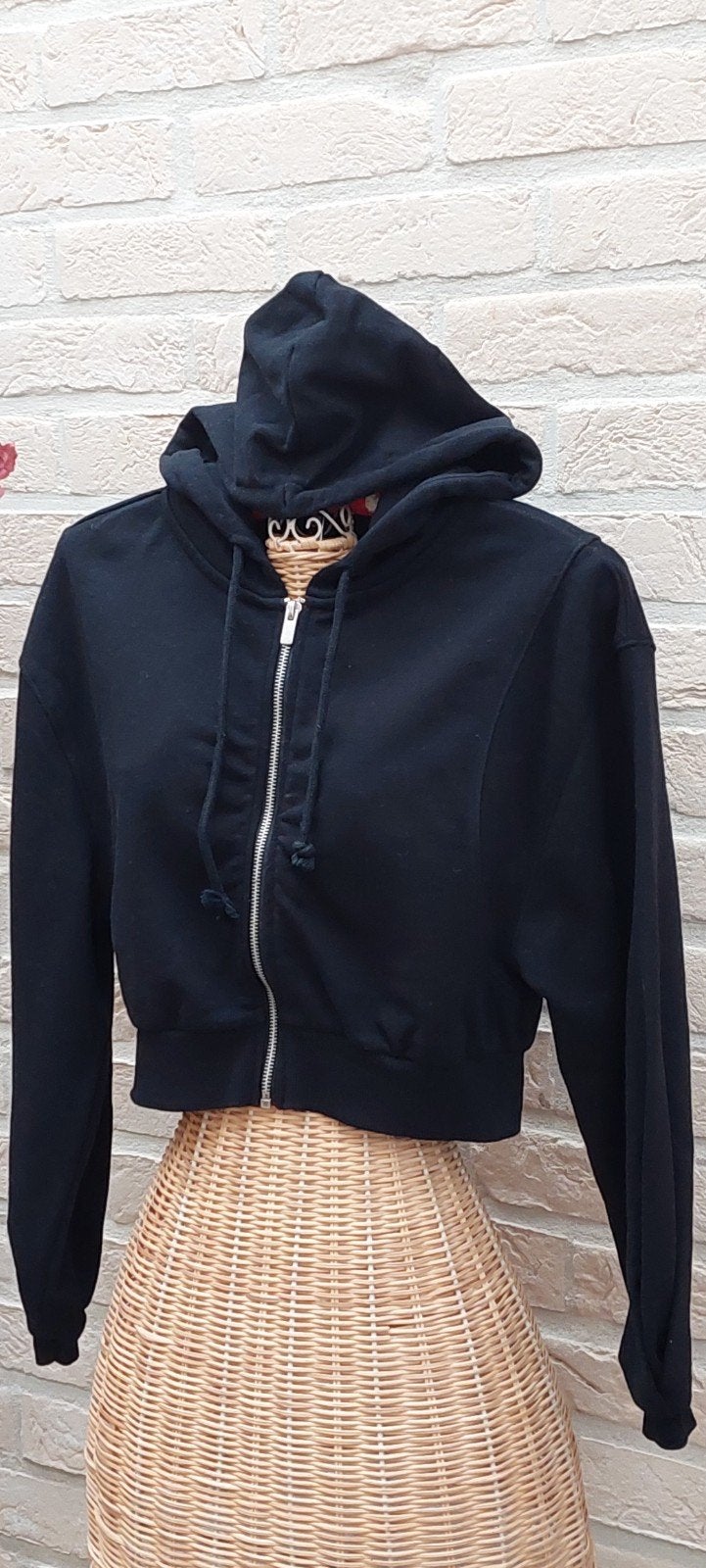 kort vestje met kap maat xs 43cm van oksel tot oksel, Kleding | Dames, Ophalen of Verzenden, Maat 34 (XS) of kleiner
