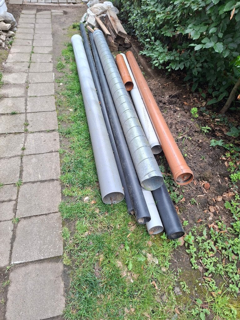 PVC buizen en bochten riool afvoer, Ophalen, Zo goed als nieuw, PVC, Afvoer