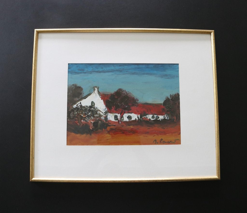 Klassiek schilderij Gabriel De Pauw Temse, Enlèvement ou Envoi, Classique, Sous verre