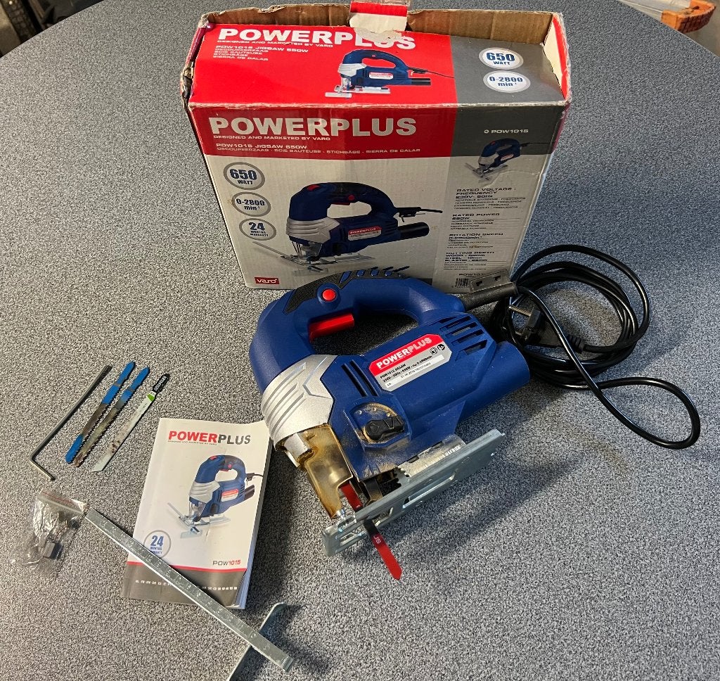 Verstekzaag Powerplus, Doe-het-zelf en Bouw, Ophalen, Gebruikt