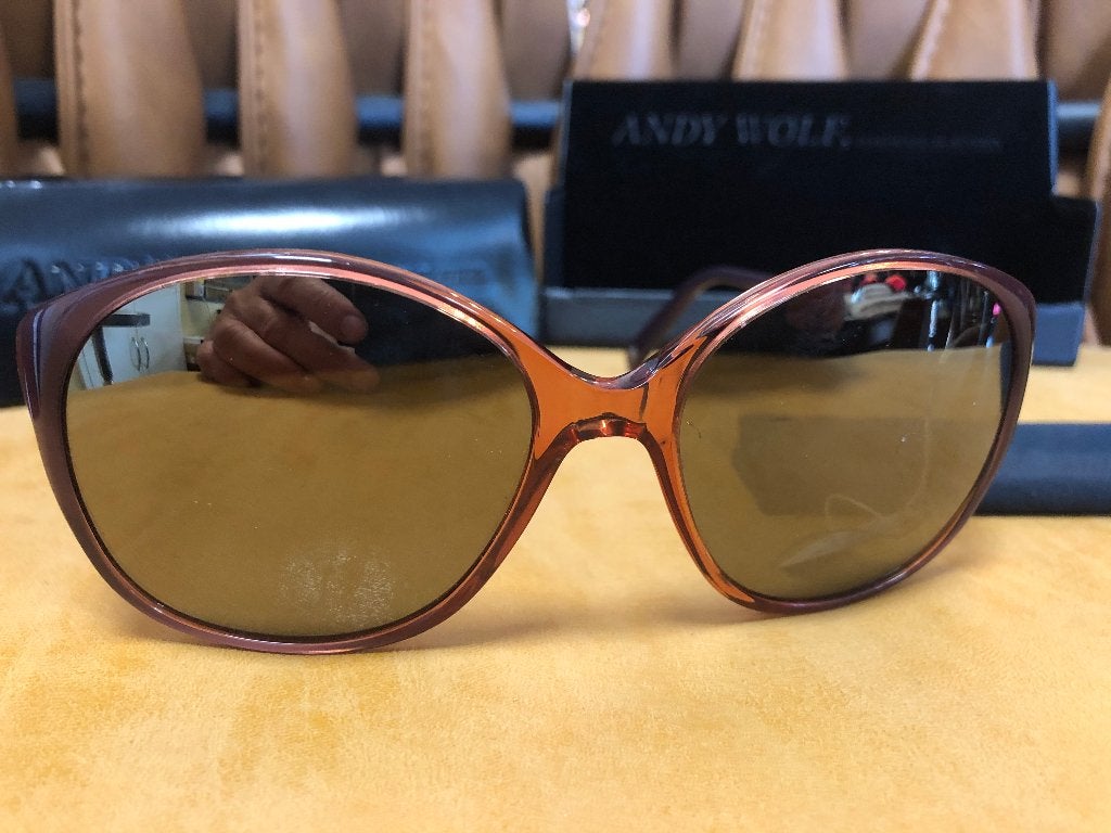 NIEUWE Andy Wolf Dames Zonnebril Vanilla 72, Bijoux, Sacs & Beauté, Neuf, Autres marques, Enlèvement ou Envoi, Brun