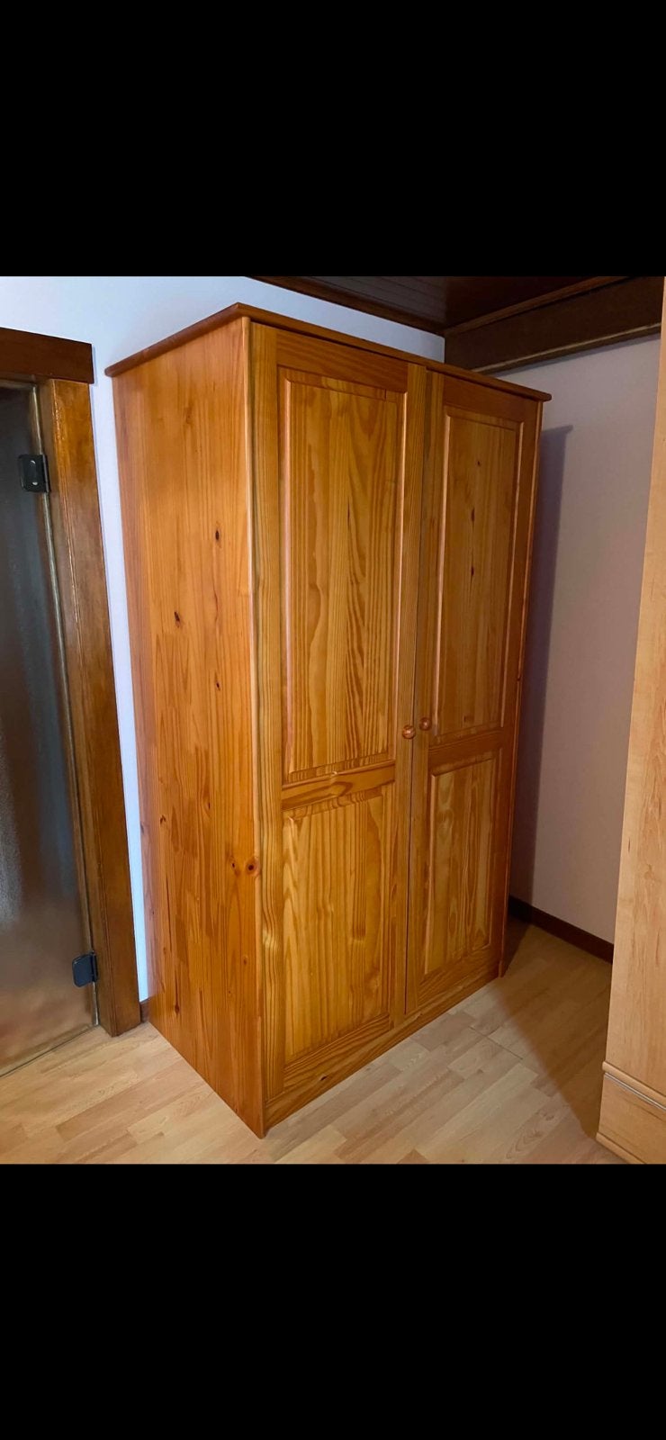 Garde-robe en pin, Maison & Meubles, Enlèvement, Comme neuf, Pin