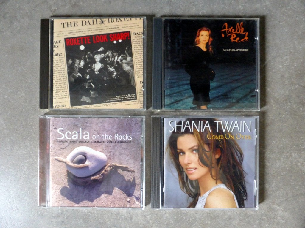 Set 4 CD's: Roxette - Axelle - Scala - Shania Twain, Cd's en Dvd's, Gebruikt, Pop, Ophalen of Verzenden, Album