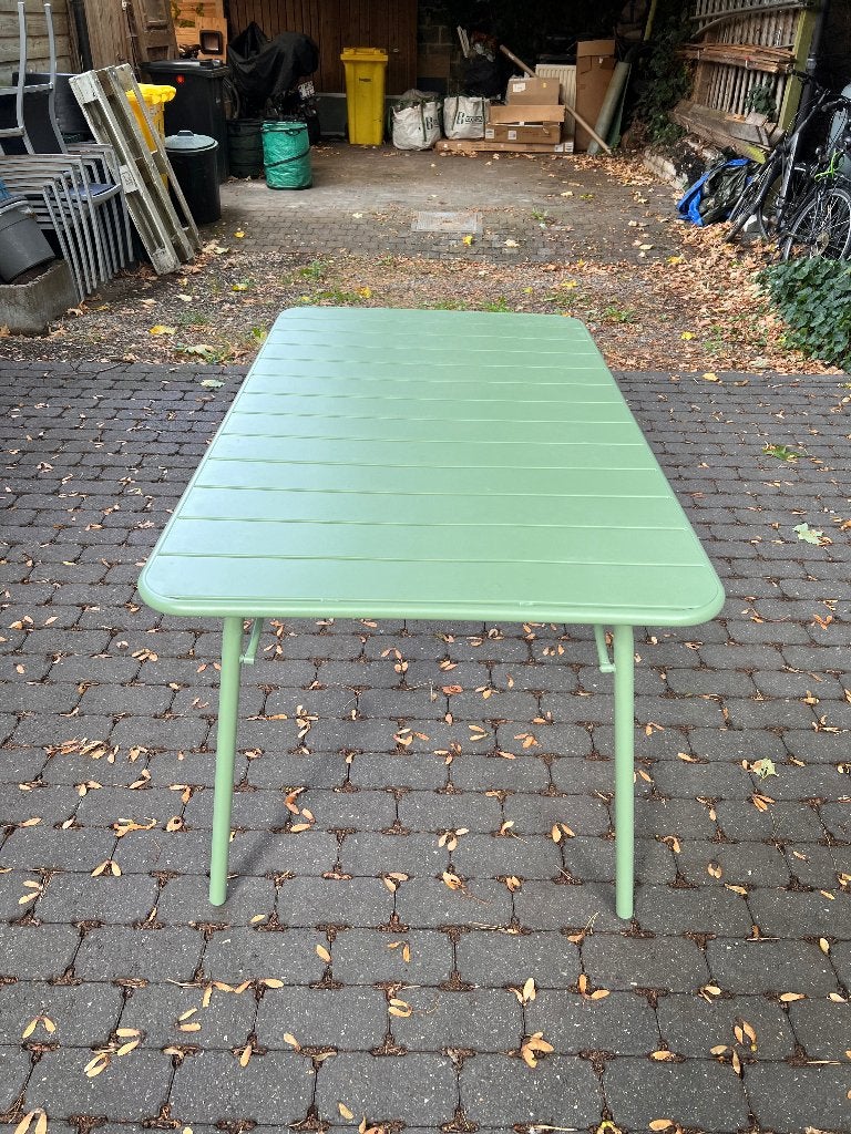 Tuintafel, Tuin en Terras, Tuintafels, Ophalen, Zo goed als nieuw, Rechthoekig, Metaal