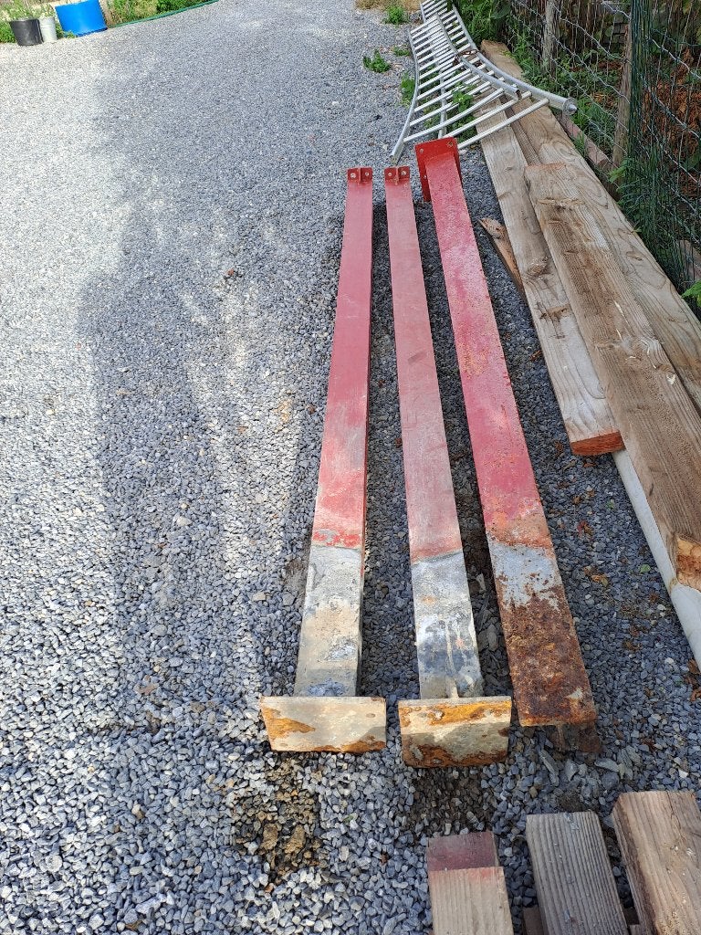Metalen paal, Ophalen, Gebruikt, IJzer