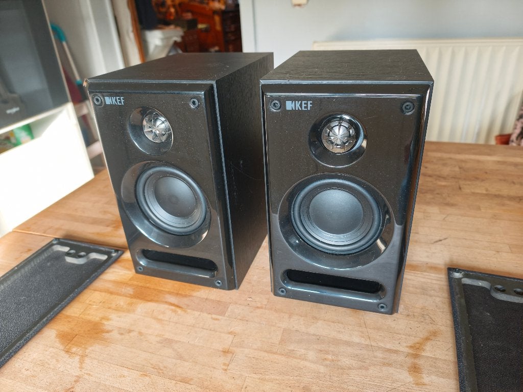 KEF C1 Speakers petite biblio très sympas, TV, Hi-fi & Vidéo, Enceintes, Enlèvement ou Envoi, 60 à 120 watts, Utilisé, Enceintes stéréo