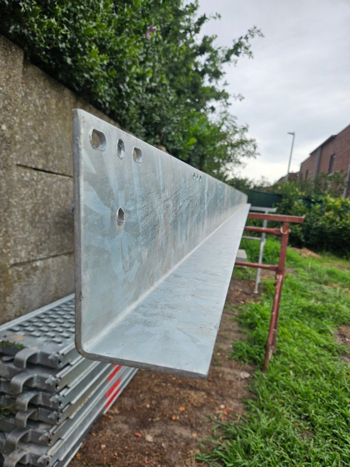 Galva scaldex L ijzer geveldrager 6 m lang, Doe-het-zelf en Bouw, Ophalen