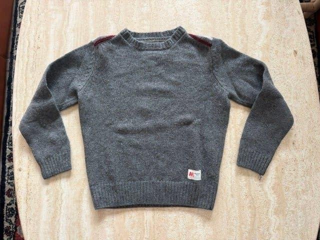 Grijze wollen pull AO76 - maat 128, Trui of Vest, AO76 American Outfitters, Ophalen of Verzenden, Zo goed als nieuw