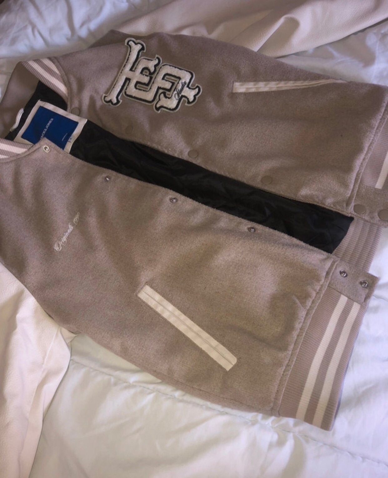 Veste Teddy Jack & Jones Originals - Beige - Taille S, Kleding | Heren, Jassen | Zomer, Verzenden, Zo goed als nieuw, Maat 46 (S) of kleiner