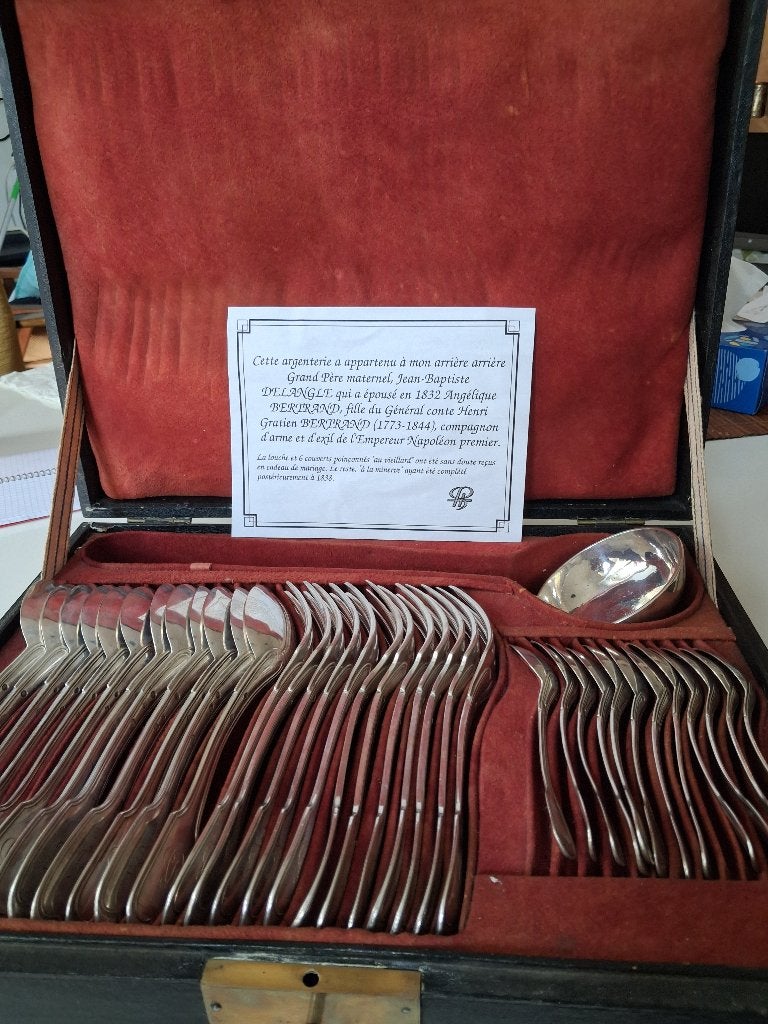 Ménagère Napoléon Argent 950, Antiquités & Art, Antiquités | Couverts, Enlèvement