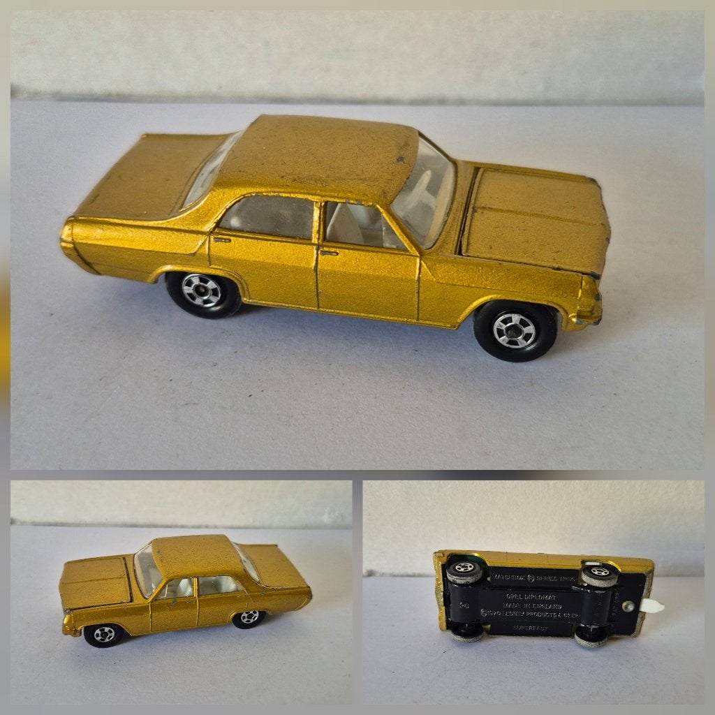 Matchbox SF 36-A opel diplomat 1970, Ophalen of Verzenden, Gebruikt, Auto