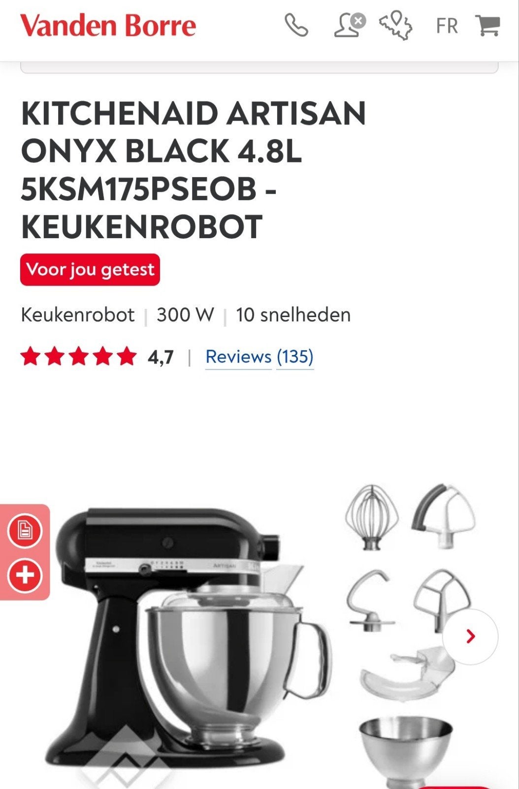 robot cuisine kitchenaid 4L7 NEUF, Ophalen, Nieuw