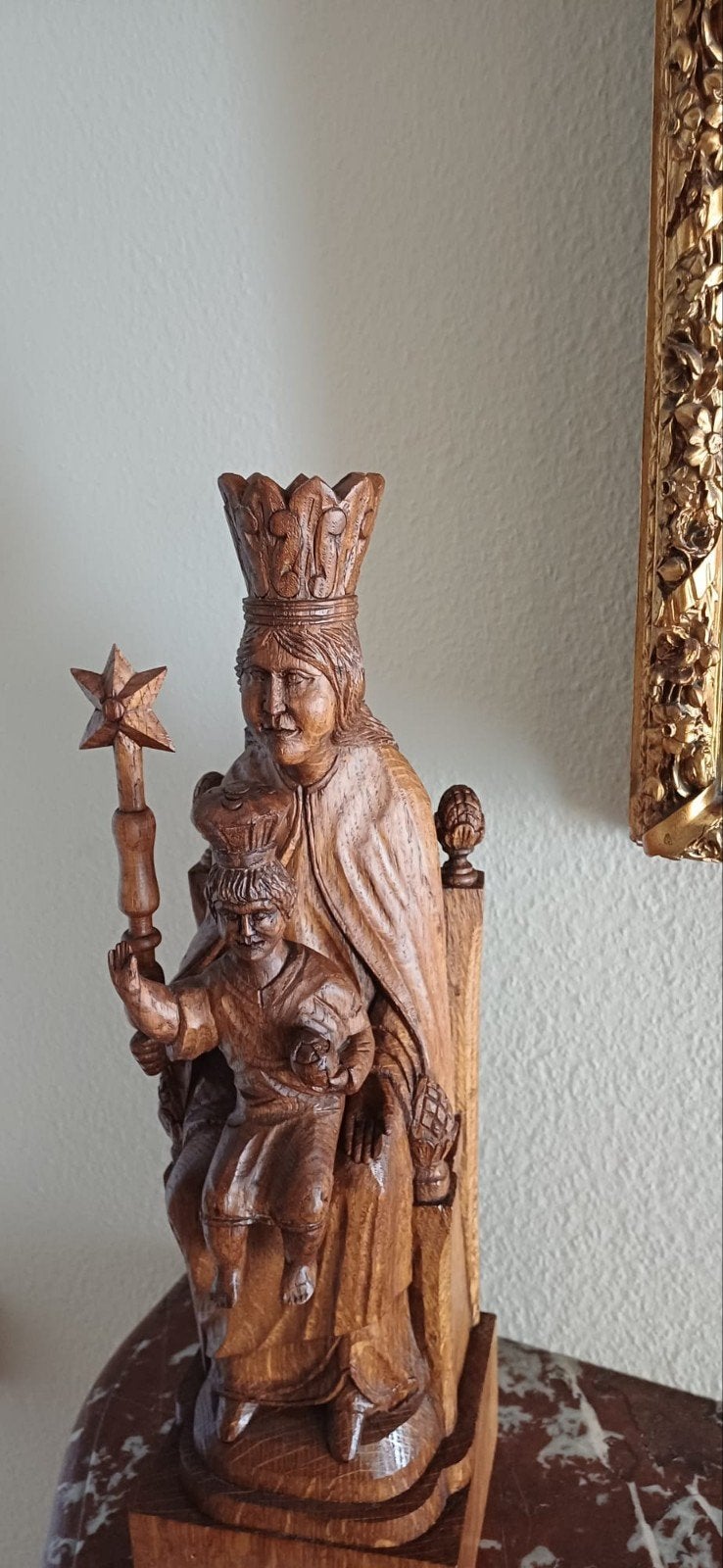 La Vierge et l'Enfant sur le trône., Antiquités & Art, Antiquités | Objets religieux, Enlèvement ou Envoi