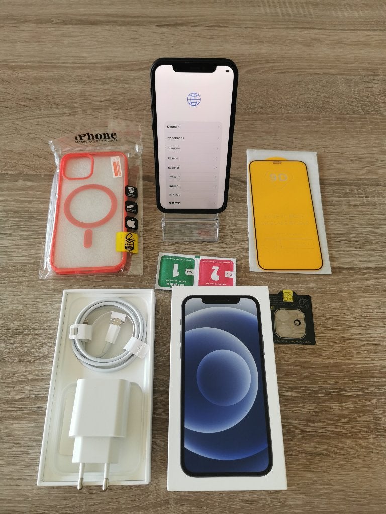 iPhone 12 64gb Zwart **Nieuw Baterij**, Telecommunicatie, Mobiele telefoons | Apple iPhone, Ophalen, Zwart, Zo goed als nieuw