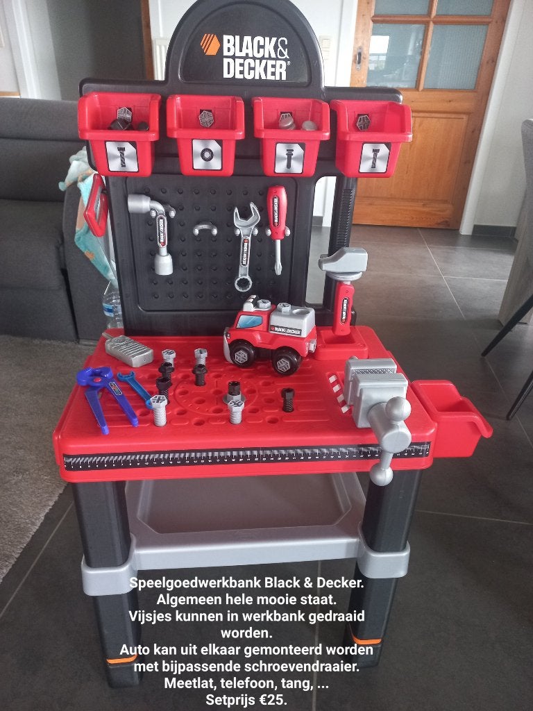 Speelgoedwerkbank Black & Decker., Ophalen, Gebruikt
