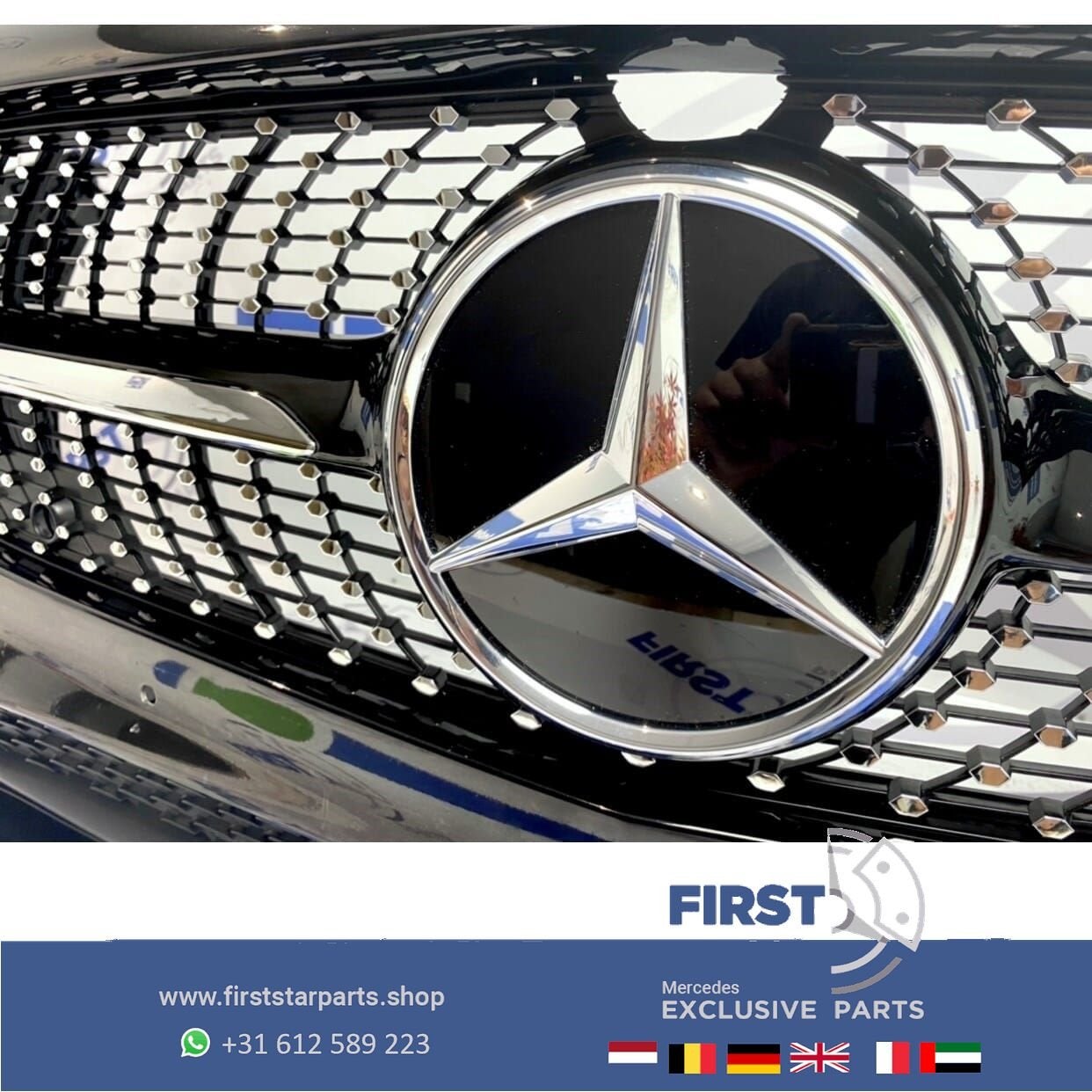 W177 AMG A35 VOORBUMPER A KLASSE 2021 35 ZWART COMPLEET MET, Gebruikt, -, Voor, Ophalen of Verzenden