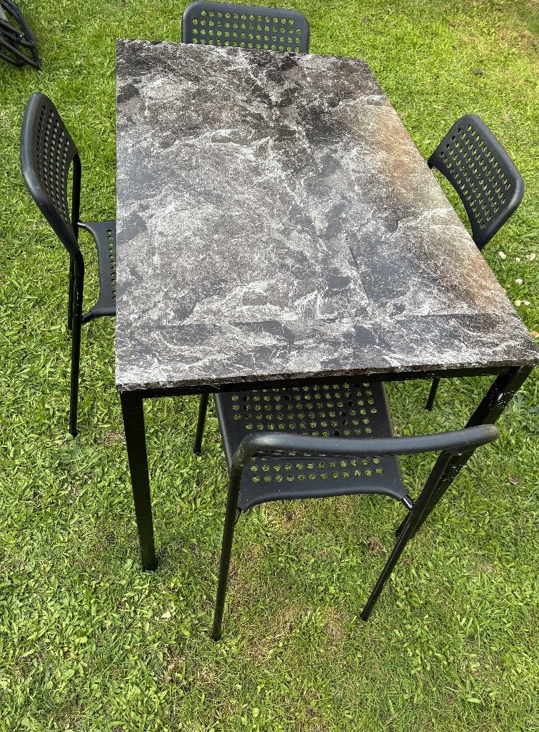 Ikea tafel met stoelen, Huis en Inrichting, Ophalen, Gebruikt