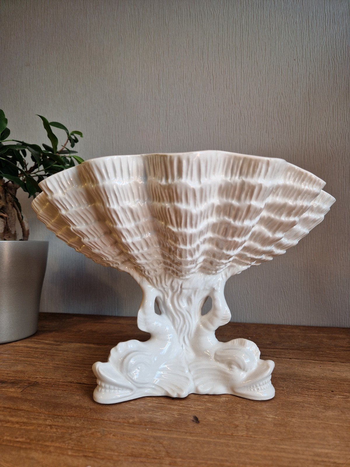 Vintage Italiaanse Keramische Schelpschaal, Antiek en Kunst, Ophalen of Verzenden