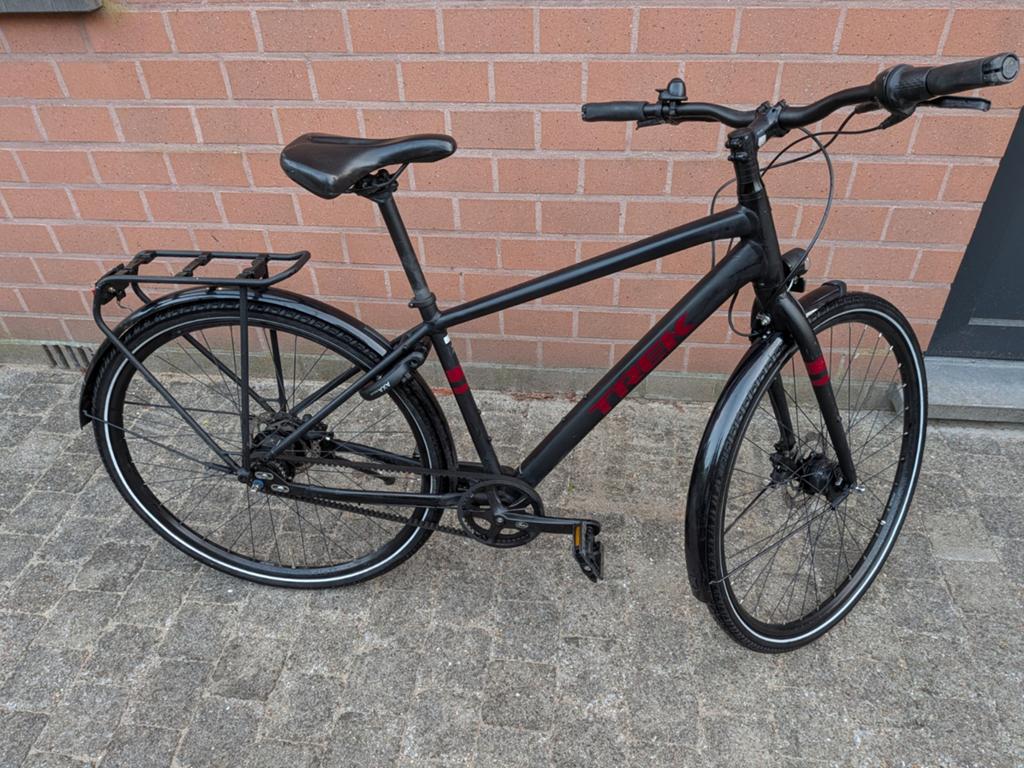 Trek District 3 Stadsfiets met riemaandrijving - Maat Medium, Zo goed als nieuw, Schijfrem, Ophalen, Overige merken