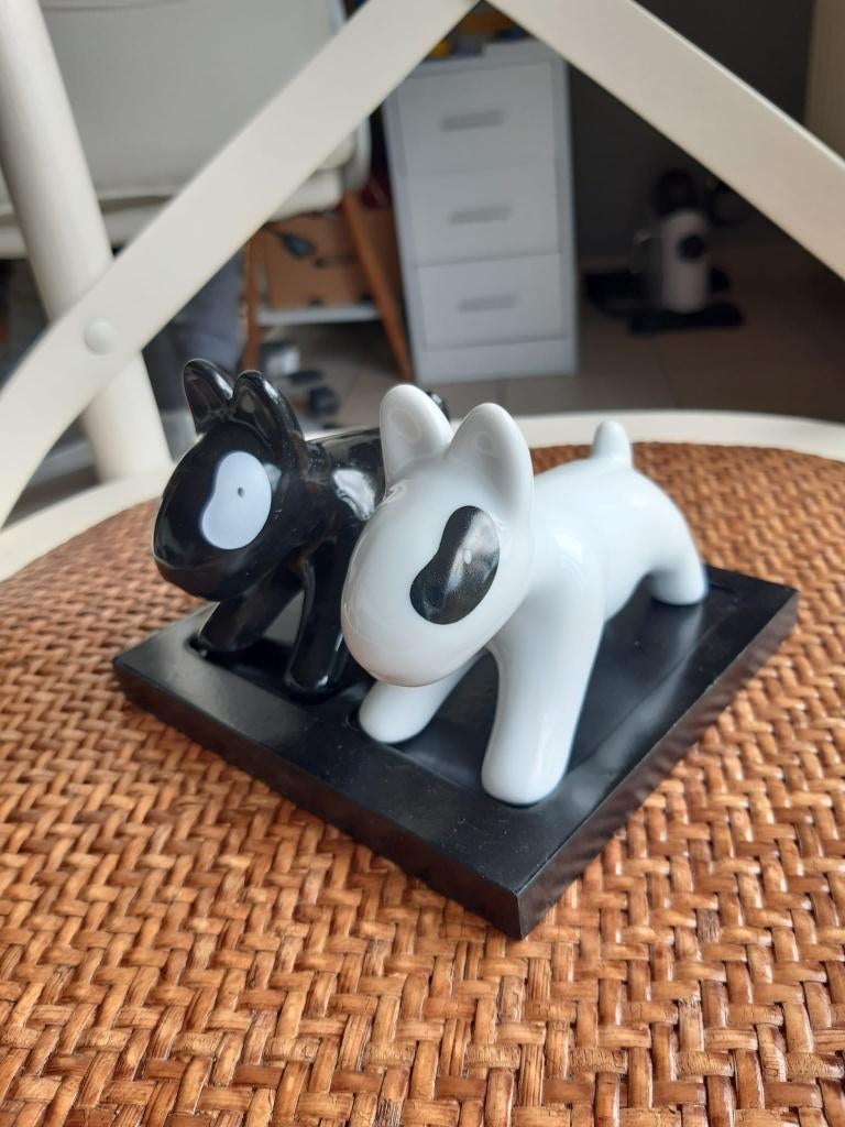 Sel & Poivre Bull Terrier - faïence, Enlèvement ou Envoi