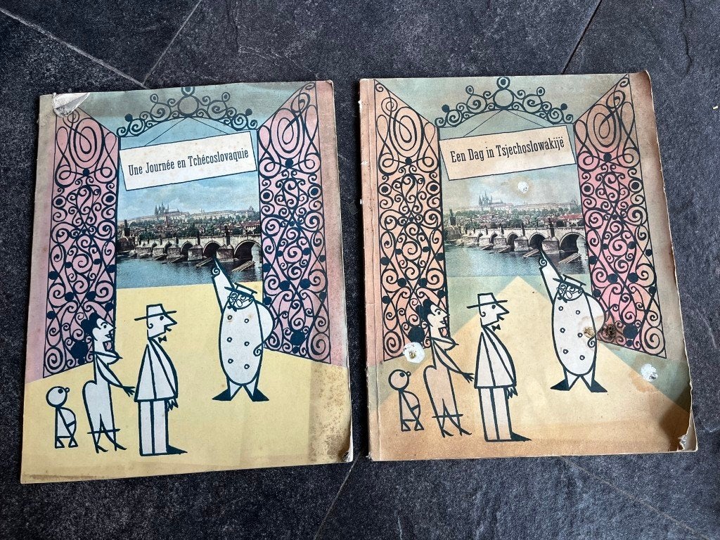 Tijdschrift een dag in Tsjechoslowakije (expo 1958), Ophalen of Verzenden, Tijdschrift