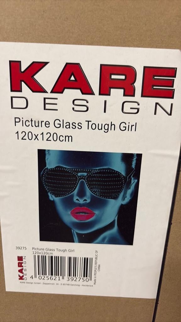 Kader in glas, Ophalen, Overige materialen, Nieuw, 100 tot 125 cm