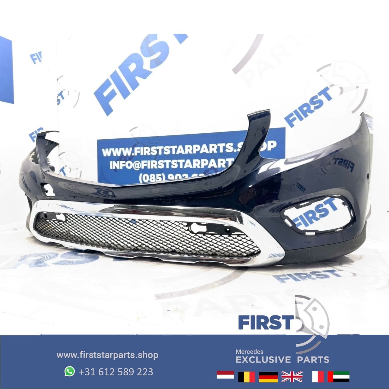 W253 VOORBUMPER ZWART WIT GRIJS GLC PRE-FACELIFT BUMPER orig, Utilisé, -, Avant, -