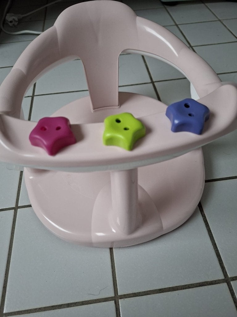 Roze  badzitje, Kinderen en Baby's, Ophalen, Zo goed als nieuw, Badzitje of Badring