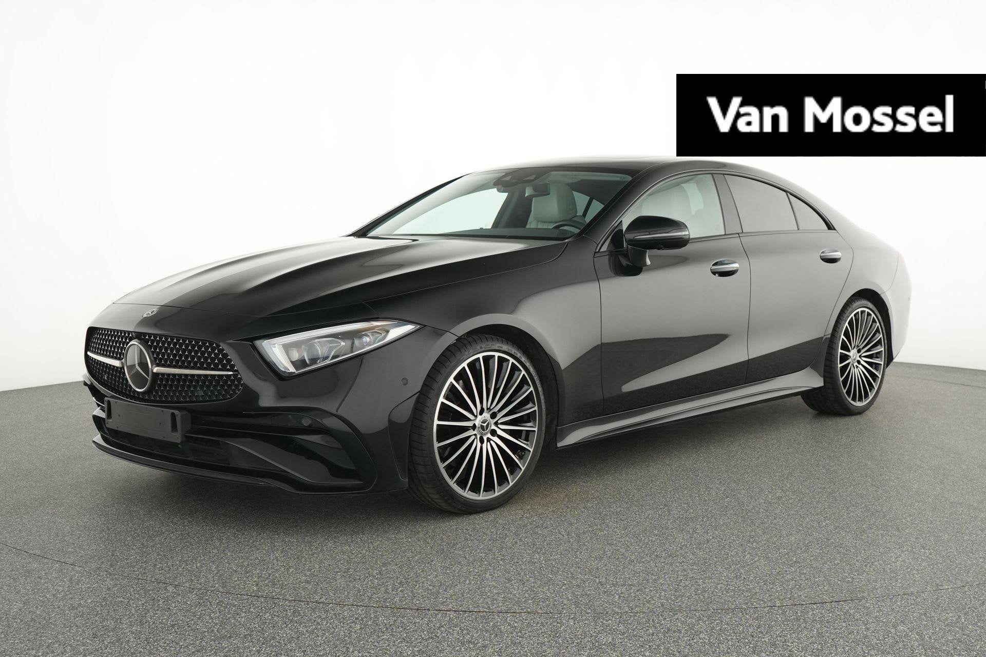 Mercedes-Benz CLS 220 d AMG Line + LEDER + OPEN DAK + MULTIB, Auto's, Automaat, Achterwielaandrijving, Euro 6, Zwart