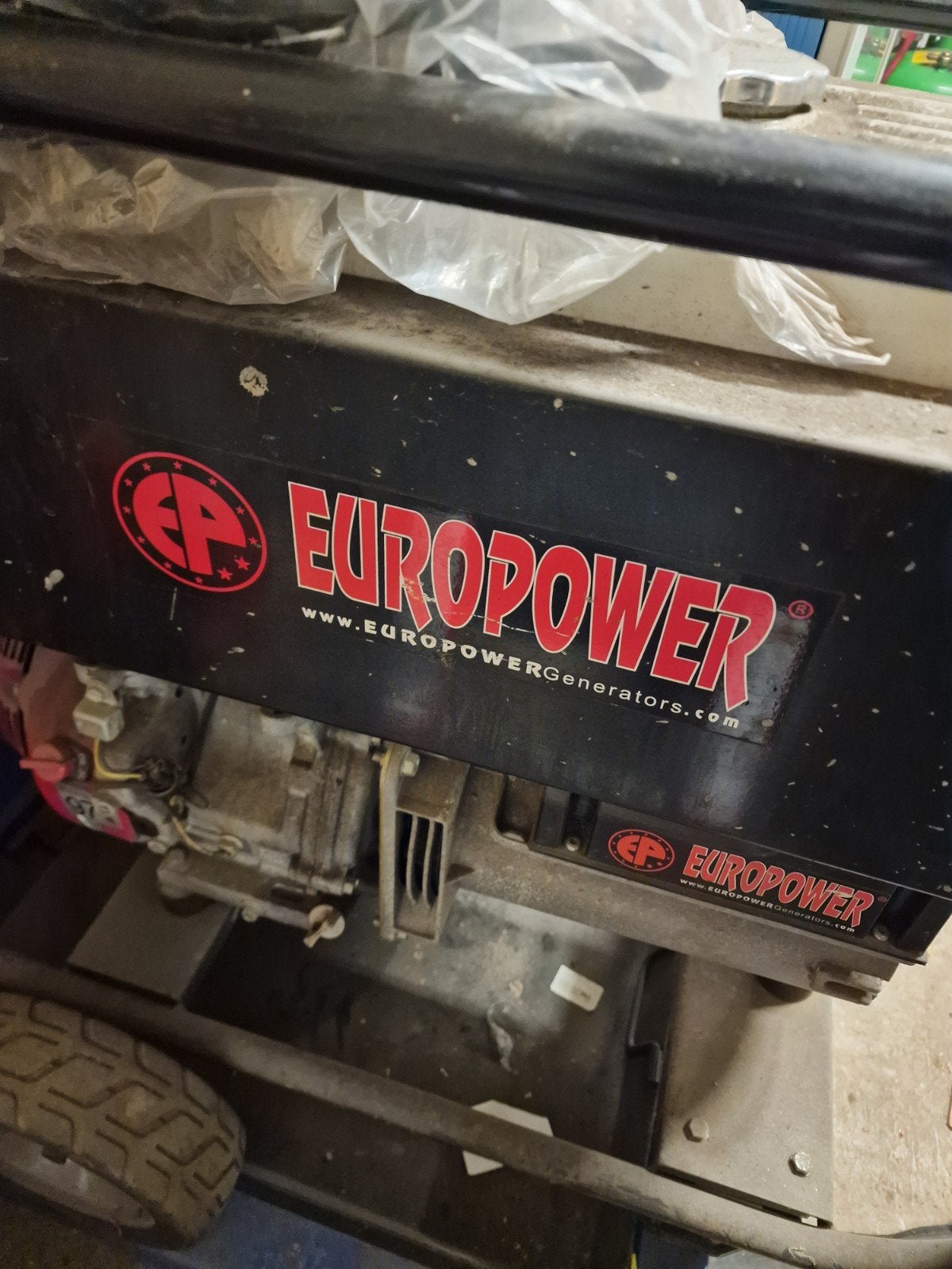europower stroomgroep 6Kva, Doe-het-zelf en Bouw, Ophalen, Zo goed als nieuw, 5 tot 10 kVA, Benzine