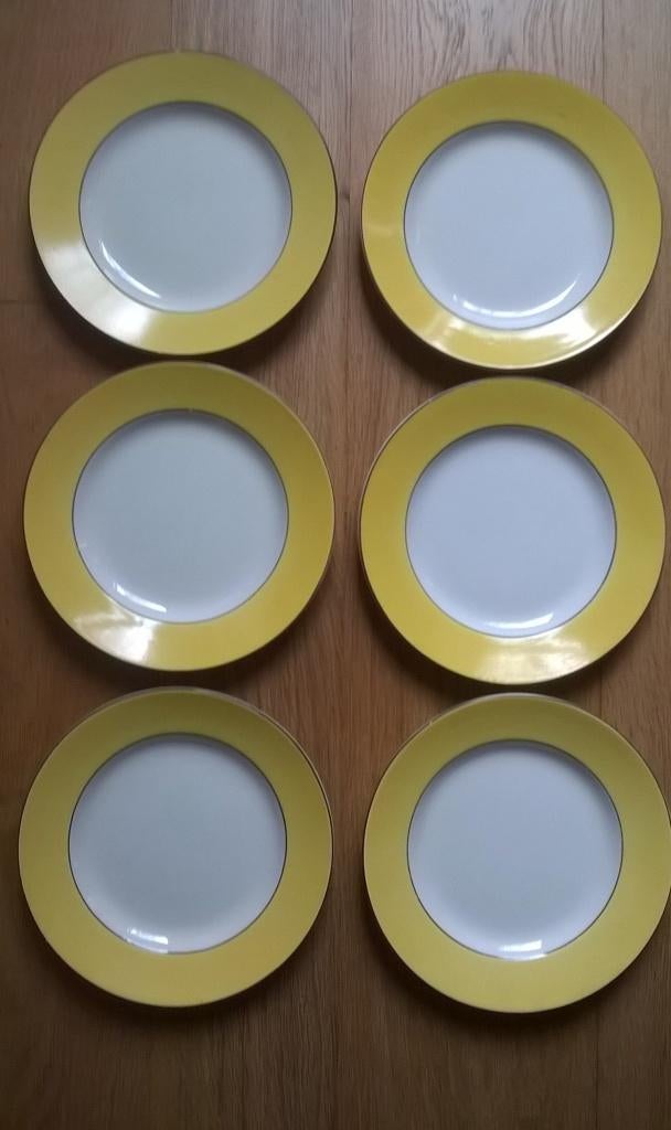 6 assiettes en faïence Boch Frères, Enlèvement ou Envoi