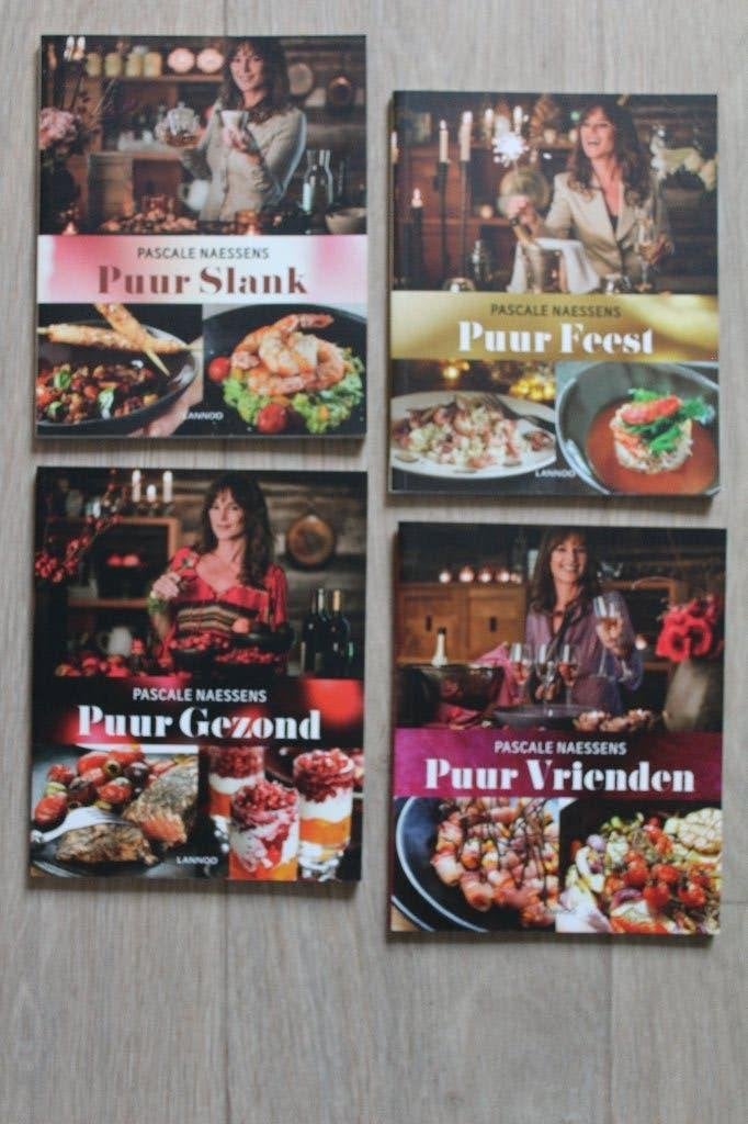 Pascal Naessens,  24€ voor 4 boeken. Nieuwstaat, Boeken, Kookboeken, Voorgerechten en Soepen, Pascale Naessens, Gezond koken, Nieuw