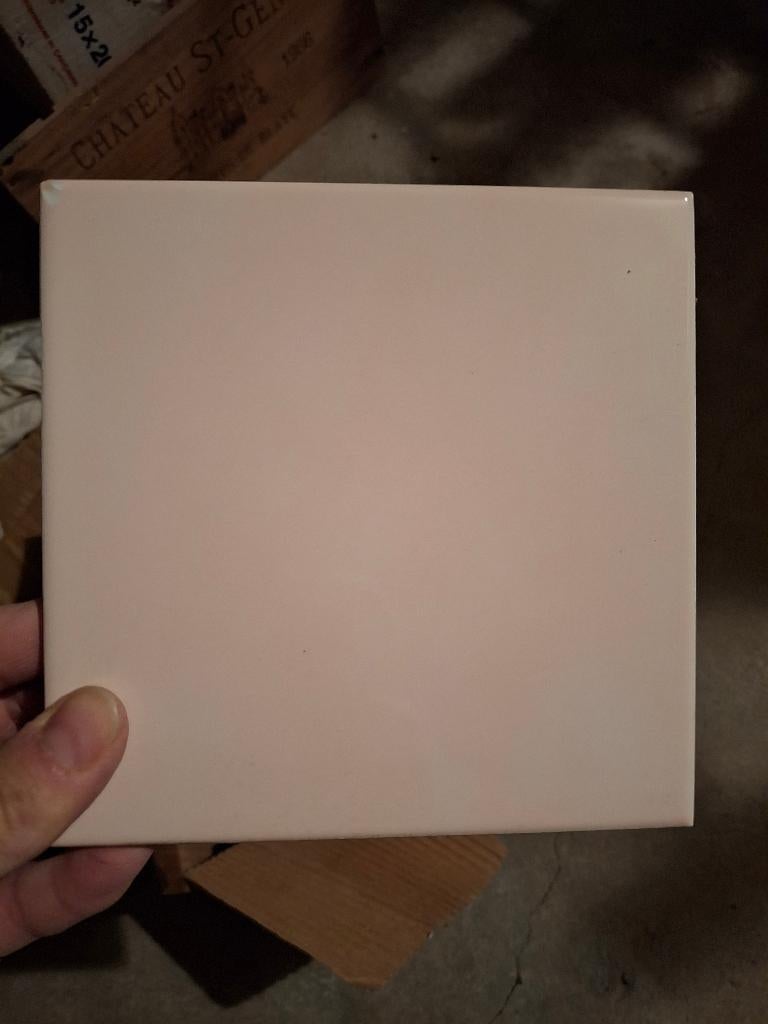 Badkamertegels, wit - 15x20x0,65 cm / Bathroom tiles, white, Doe-het-zelf en Bouw, Tegels, Ophalen, Nieuw, Minder dan 20 cm, 20 tot 40 cm