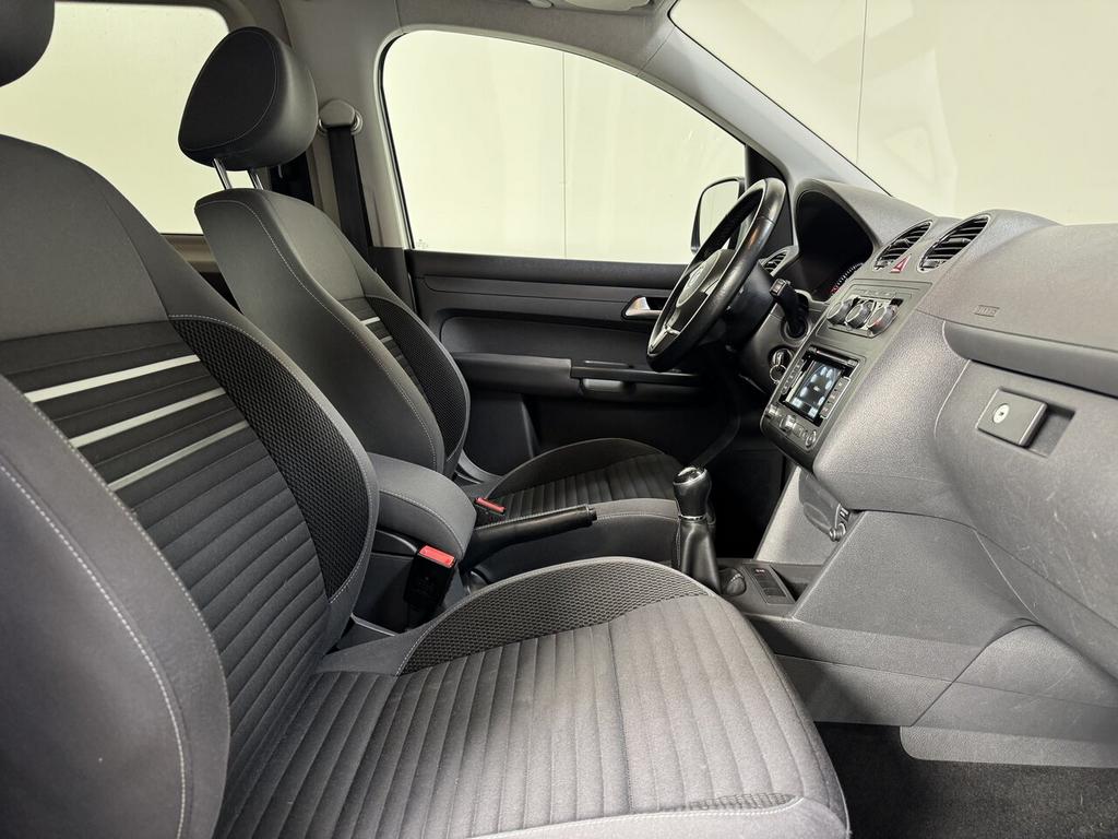 Volkswagen Caddy 1.2 TSI Benzine Man. - Airco - GPS - Topst, Auto's, Bestelwagens en Lichte vracht, Grijs, Zilver of Grijs, 0 kg