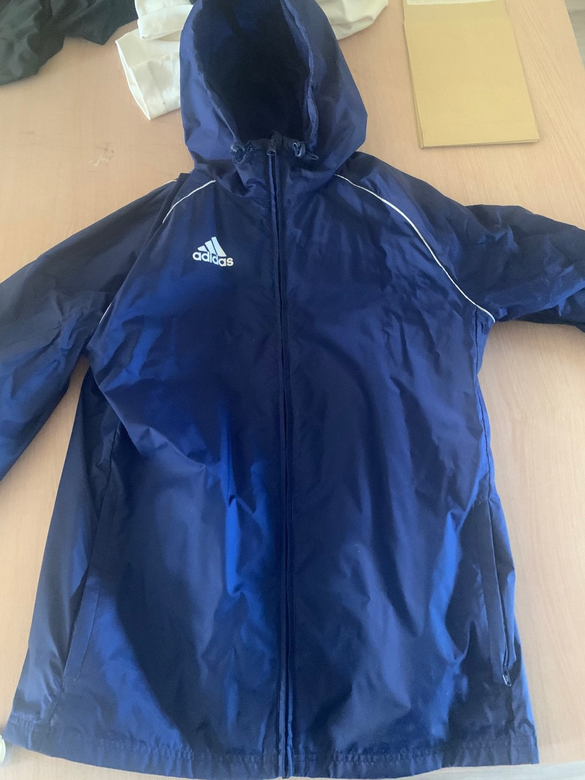 Adidas windproof/ regenproof jas maat S, Kleding | Heren, Jassen | Zomer, Ophalen, Gedragen, Maat 46 (S) of kleiner, Blauw