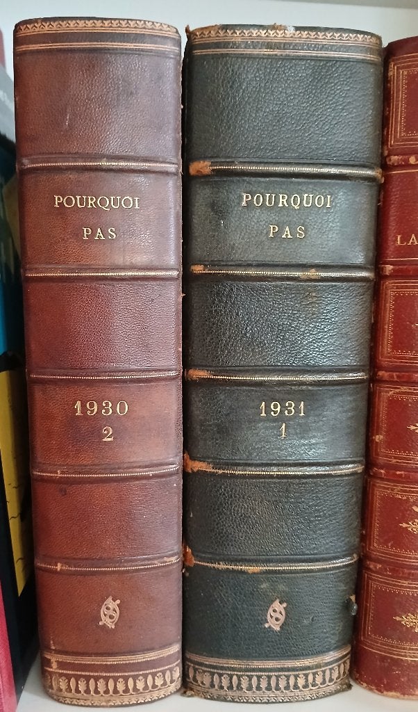 2 volumes (belle reliure) magazine "Pourquoi pas?" 1930-31, Enlèvement