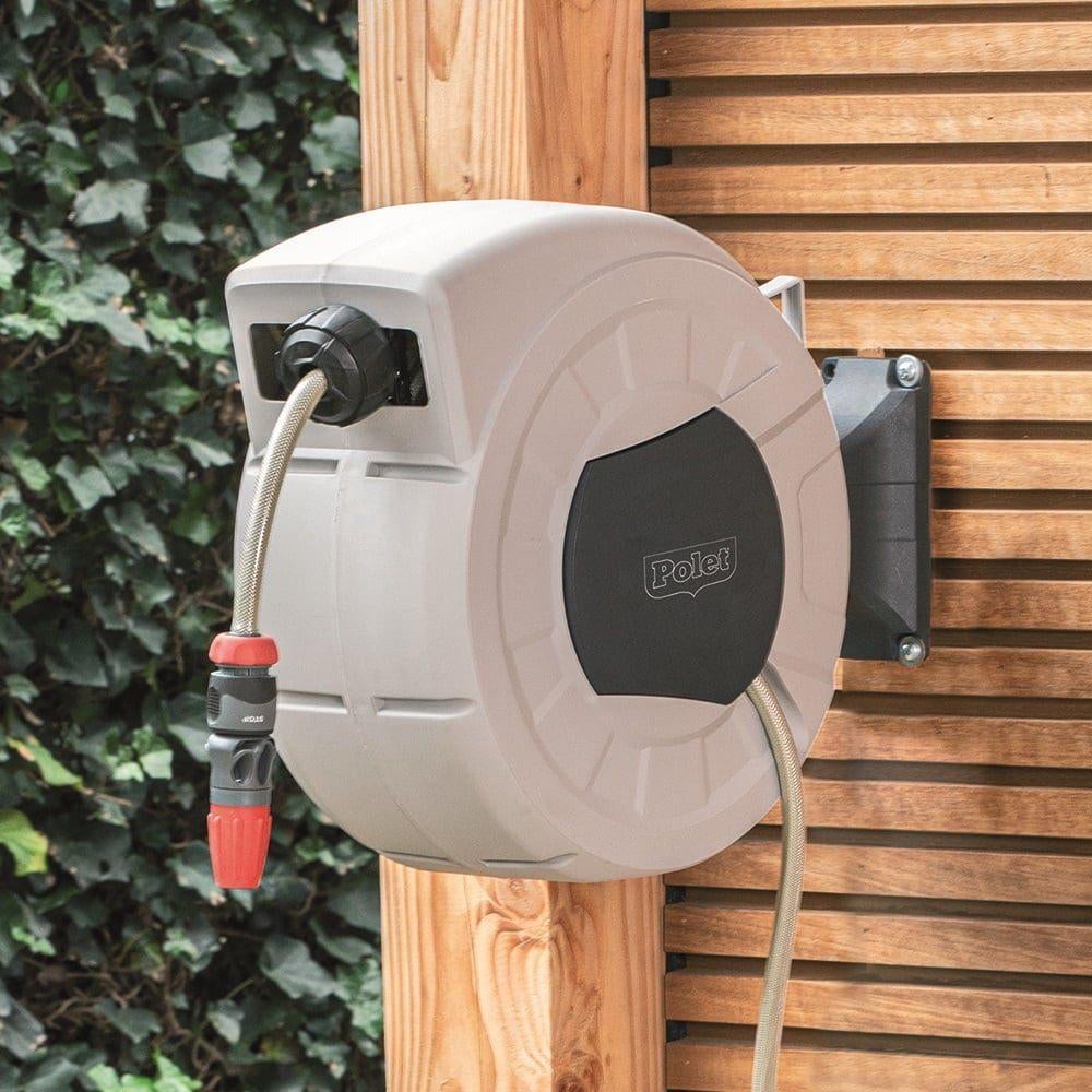 Polet tuinslang met oprolsysteem, Tuin en Terras, Tuinslangen, Ophalen of Verzenden, Nieuw, Tuinslanghaspel