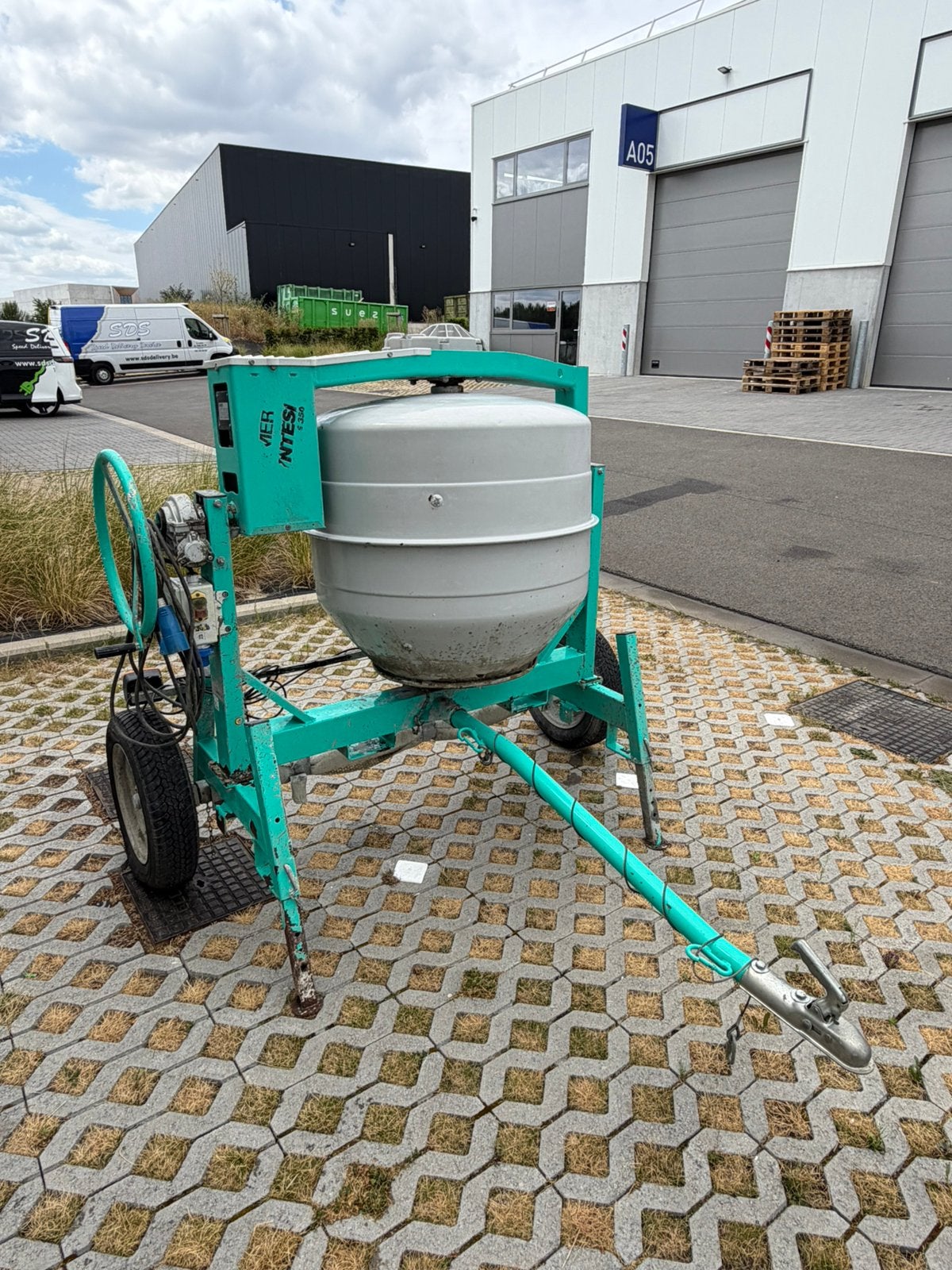 Bétonnière pro IMER Syntesi 350L– Tractable – 230V, Bricolage & Construction, Enlèvement, Comme neuf